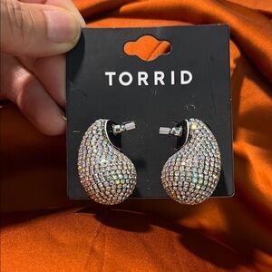 Torrid Iridescent Crystal Earrings🤩